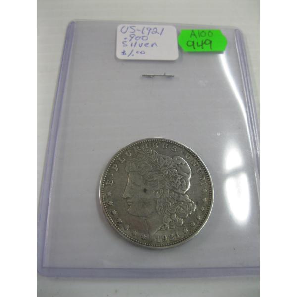 1921 US $1 COIN
