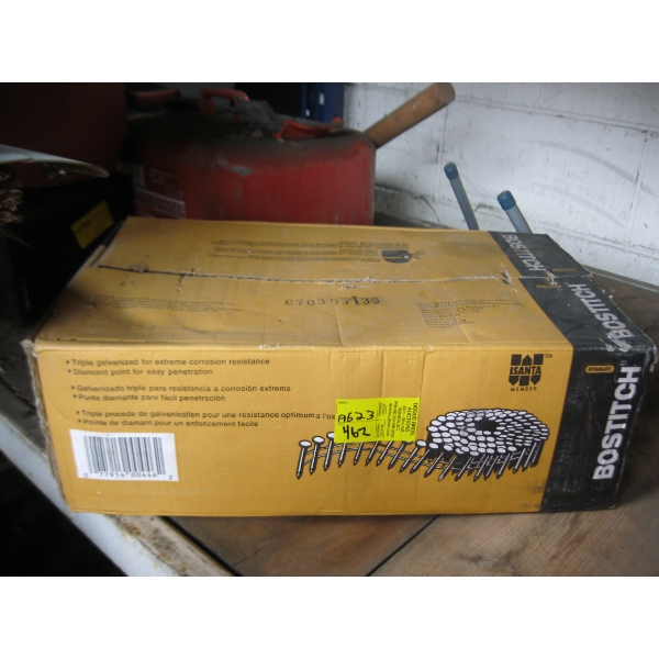 NEW BOX OF BOSTICH COIL ROOFING NAILS 1 1/4"