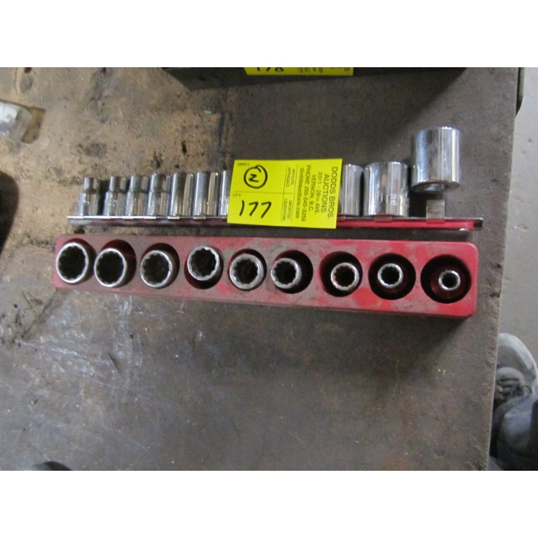 2 - 3/8" DRIVE SOCKET SETS - 1 SAE & 1 METRIC