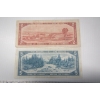 Image 2 : 1954 CDN $5 & $2 BILLS