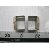 Image 3 : 2 SILVER & CORAL NAVAJO SQUARE SLIDES