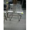 Image 3 : 4 PIECE GLASS & METAL COFFEE, END TABLES & HALL TABLE