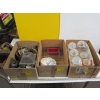 Image 1 : 3 BOXES OF MISC. CANDLEHOLDERS, CANNISTERS, ETC.