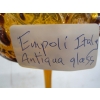 Image 3 : ITALY, COLONY, ANTIGUA ANTIQUE GLASS CANDLEHOLDERS