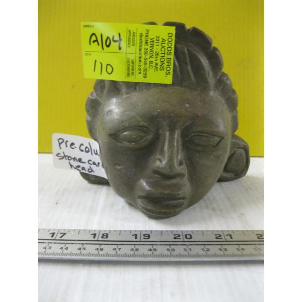 PRE-COLUMBIA STONE CARVED HEAD