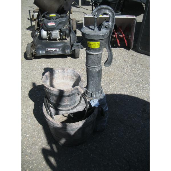 GARDEN FOUNTAIN WATER PUMP LOOK