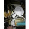 Image 3 : 2 BOXES OF MISC. ELECTRIC MIXER, BOWLS, PLATES, UTENSILS, ETC.