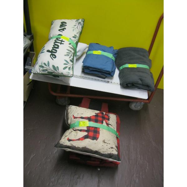 ASST. BEDDING, PILLOWS, ETC.