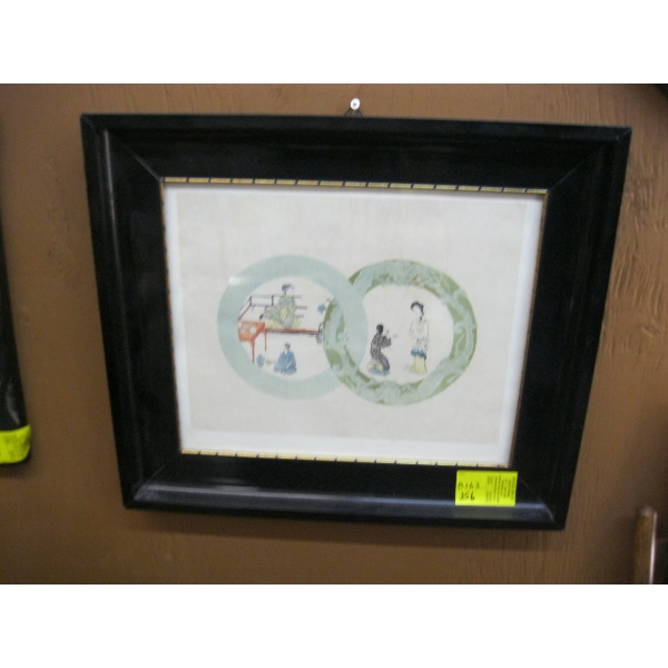 FRAMED ASIAN PAINTING