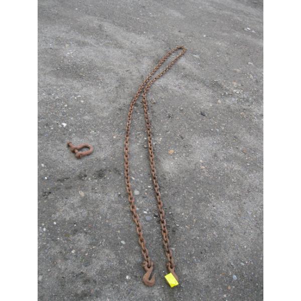 DUAL HOOK & CHAIN, APPROX. 16'
