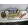 Image 1 : DECORATIVE SLEIGH W/ASST. CANDLES, COASTERS, ETC.