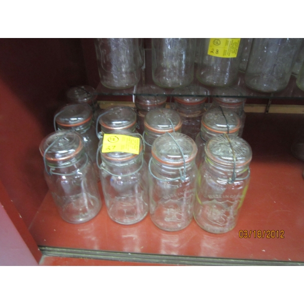 12 ROUND PERFECT SEAL CANNING JARS