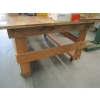 Image 2 : WOODEN ROLLING BENCH/TABLE