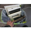 Image 2 : BASKET W/ASST. TIN GARBAGE CAN, PICTURE FRAMES, ETC.