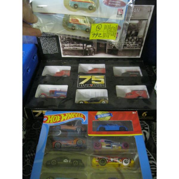 ASST. 75TH ANNIVERSARY CANADIAN TIRE MILK TRUCK SET & HOTWHEELS SET