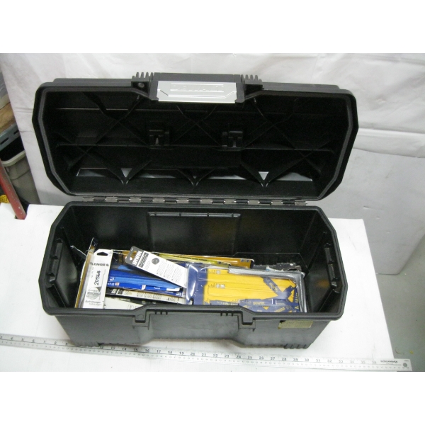 TOOLBOX W/ASST. NEW SAWZALL BLADES