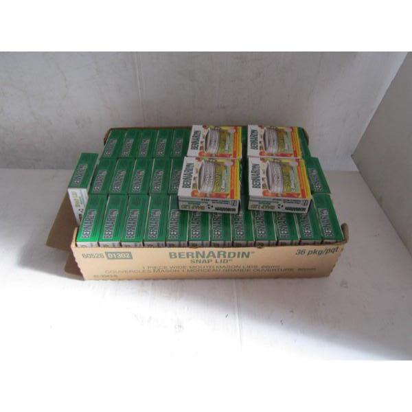 CASE OF BERNADIN 12-86MM SNAP ON LIDS