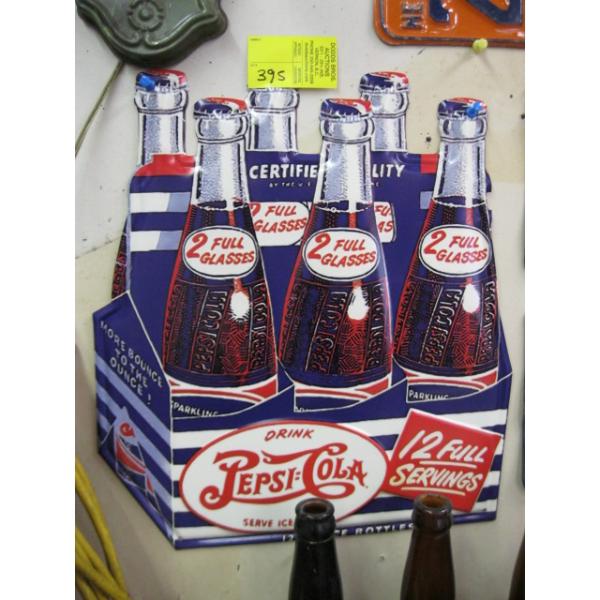 PEPSI COLA METAL SIGN