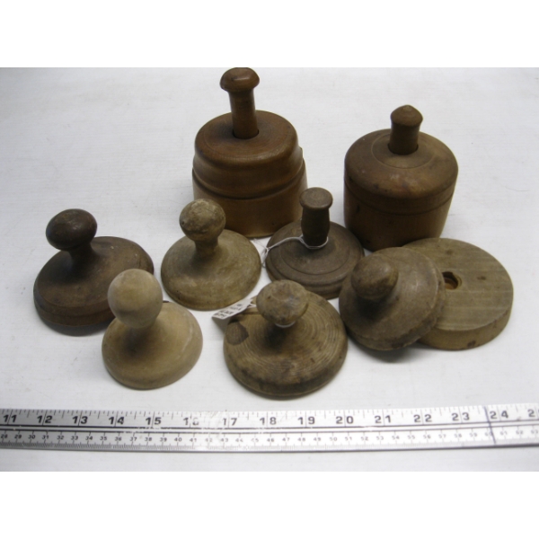WOODEN BUTTER MOLDS & STAMPS