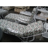 Image 4 : 2 WROUGHT IRON PATIO LOUNGE CHAIRS W/CUSHIONS