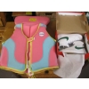 Image 1 : SM. NEW PAIR OF SZ 12 KIDs BLAZER RUNNERS & KIDs LIFE JACKET