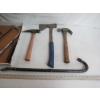 Image 3 : FLAT OF MISC. HAMMERS, HATCHET, PRYBAR, ETC.