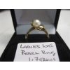 Image 4 : LADIES 10KT PEARL RING, 1.7G, SZ 3 3/4