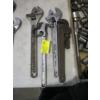 Image 1 : 2 CRESCENT WRENCHES, PIPE WRENCH & CHAIN WRENCH