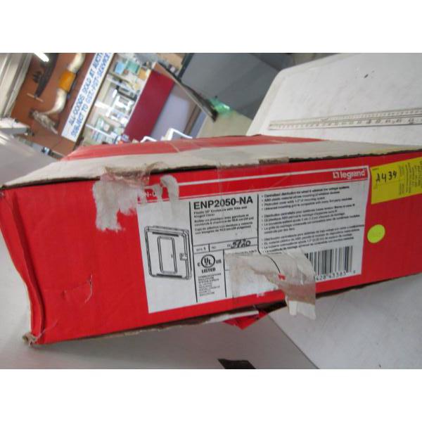 PLASTIC 20" ENCLOSURE W/TRIM & HINGED COVER IN BOX