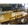 Image 3 : LG. PINE DINING TABLE W/10 CHAIRS