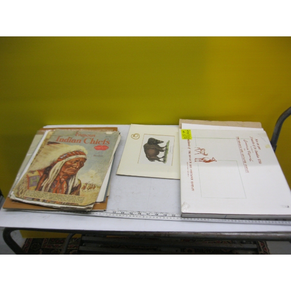 ASST. VINTAGE ART WORK - CALENDARS, ETC. - SOME NATIVE