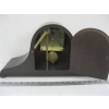 Image 2 : VINTAGE WOOD CASED MANTLE CLOCK