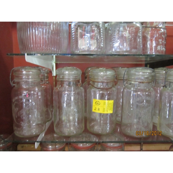 12 ROUND PERFECT SEAL CANNING JARS