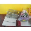 Image 2 : BOX OF COLLECTOR BOTTLES & MISC. - RACKS, SHELF UNIT, ETC.