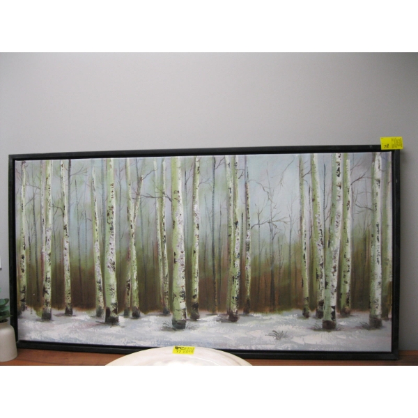 ORIGINAL OIL PAINTING OF BIRCH TREES