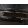 Image 3 : LG. CABINET W/DROP FRONT DESK, 3 GLASS DOORS & LOWER CABINET