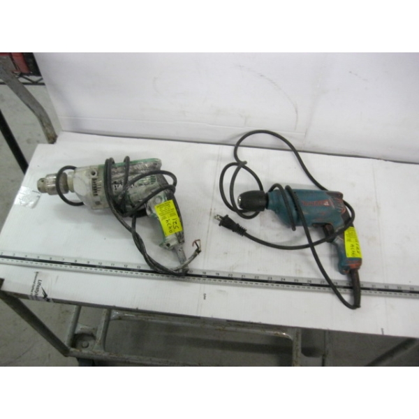 MAKITA DRILL & A HITACHI DRILL