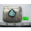 Image 1 : SILVER & TURQUOISE NAVAJO BELT BUCKLE
