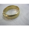 Image 3 : "AS IS" GOLD RING W/3 DIAMONDS, UNTESTED, UNMARKED, 5.6G, SZ 7