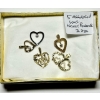 Image 1 : 5 ASST. 10KT HEART PENDANTS, 3.2G