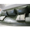 Image 2 : LG. GREEN COUCH W/2 DECORATIVE PILLOWS