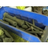 Image 6 : LG. LOT OF ITEMS ON TOP OF BOLT BINS, STORAGE CABINET W/BOLTS, LG. BOLTS, ETC.