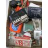 Image 4 : 3 BOXES OF MISC. SILVERPLATE, ELECTRONICS, MEASURING TAPES, ETC.