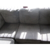 Image 6 : GREY SECTIONAL SOFA W/LG. FOOTSTOOL