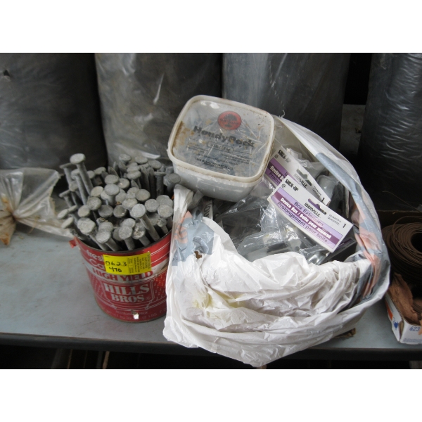 ASST. HARDWARE, SCREWS, NAILS, ETC.