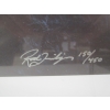 Image 2 : FRAMED NUMBERED PRINT OF THE WOLVES BY ROD TRIBEGER