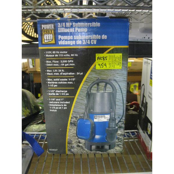 NEW 3/4HP SUBMERSIBLE PUMP