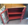 Image 3 : SM. RED GLASS DOOR 2 DOOR CABINET