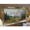Image 1 : ORIGINAL OIL PAINTING OF HOME & MOUNTAINS