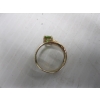 Image 4 : LADIES 10KT RING W/GREEN STONE, 3.5G, SZ 6 3/4